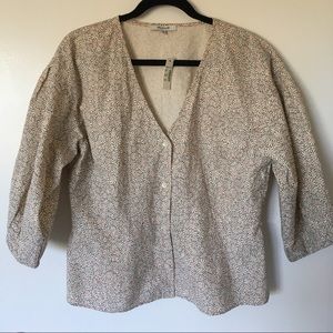 NWT Madewell pink and white floral blouse